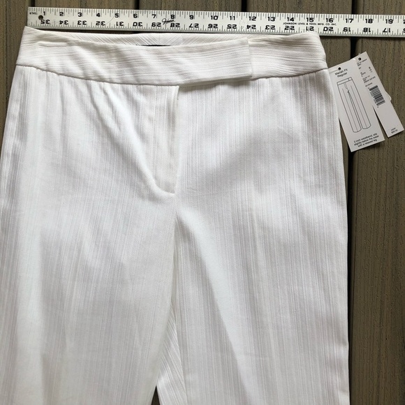 NWT Alex Marie White Wide Leg Pants Size 8 - Picture 5 of 10